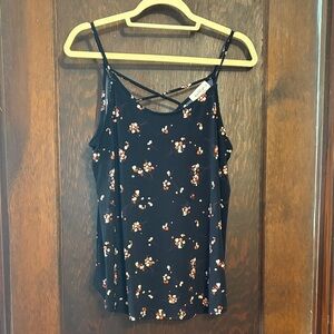 Kaileigh Black Floral Camisole